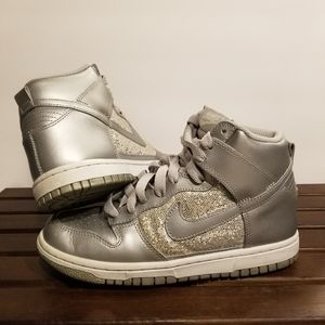 Nike Dunk High SB Metallic Silver Sz 6.5